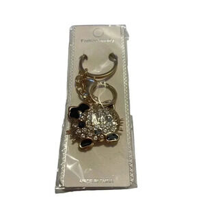 FASHION JEWELRY HELLO KITTY WITH SPARKLES KEYCHAIN